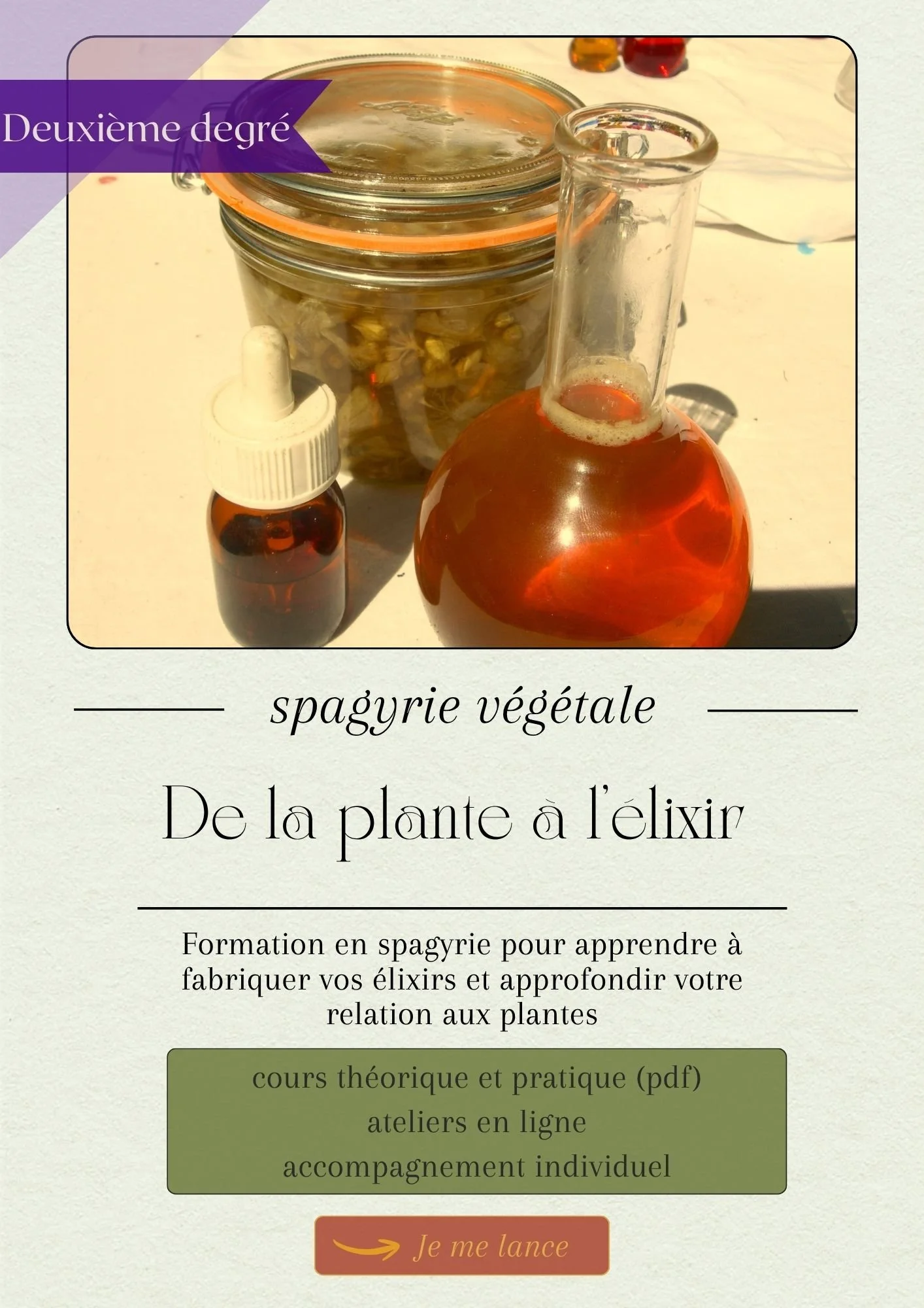 INITIATION À LA SPAGYRIE : DE LA PLANTE À L'ELIXIR