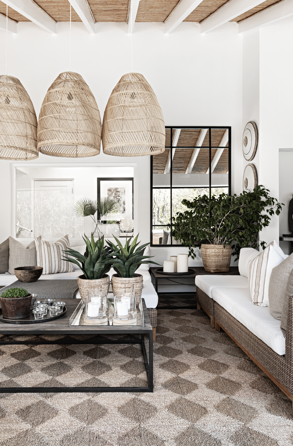 Yvonne’s tranquil patio at home in Johannesburg
