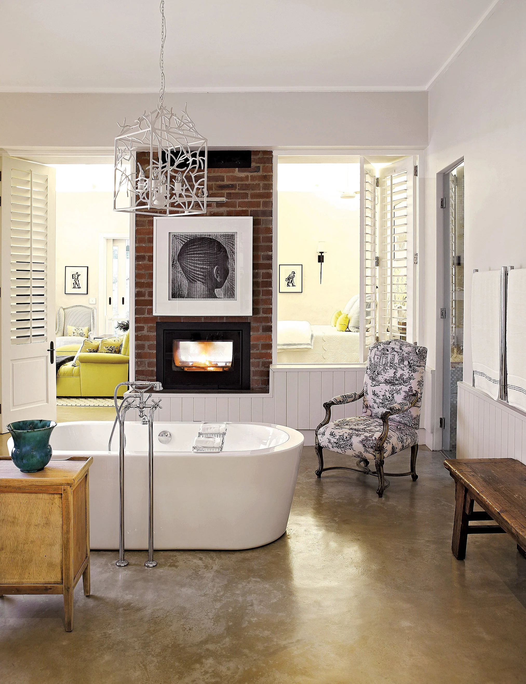 The bathroom at one of Julia's projects. - Photography by Elsa Young.