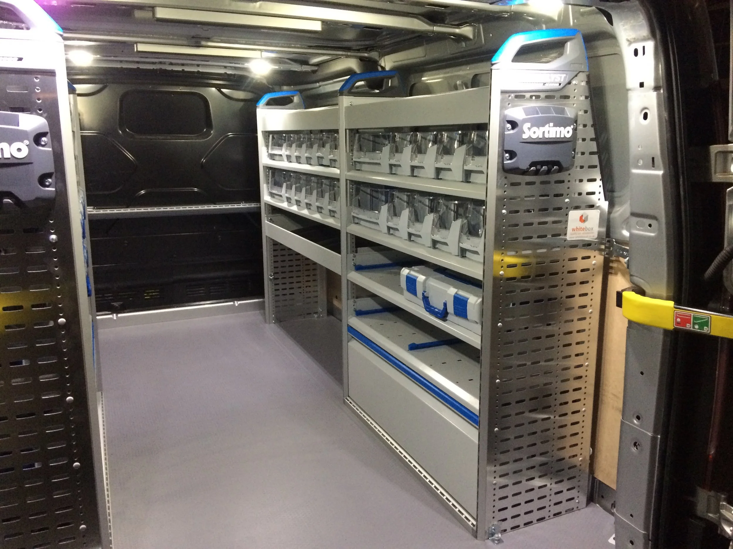 Sortimo van racking installation for a West Sussex electrician — Whitebox