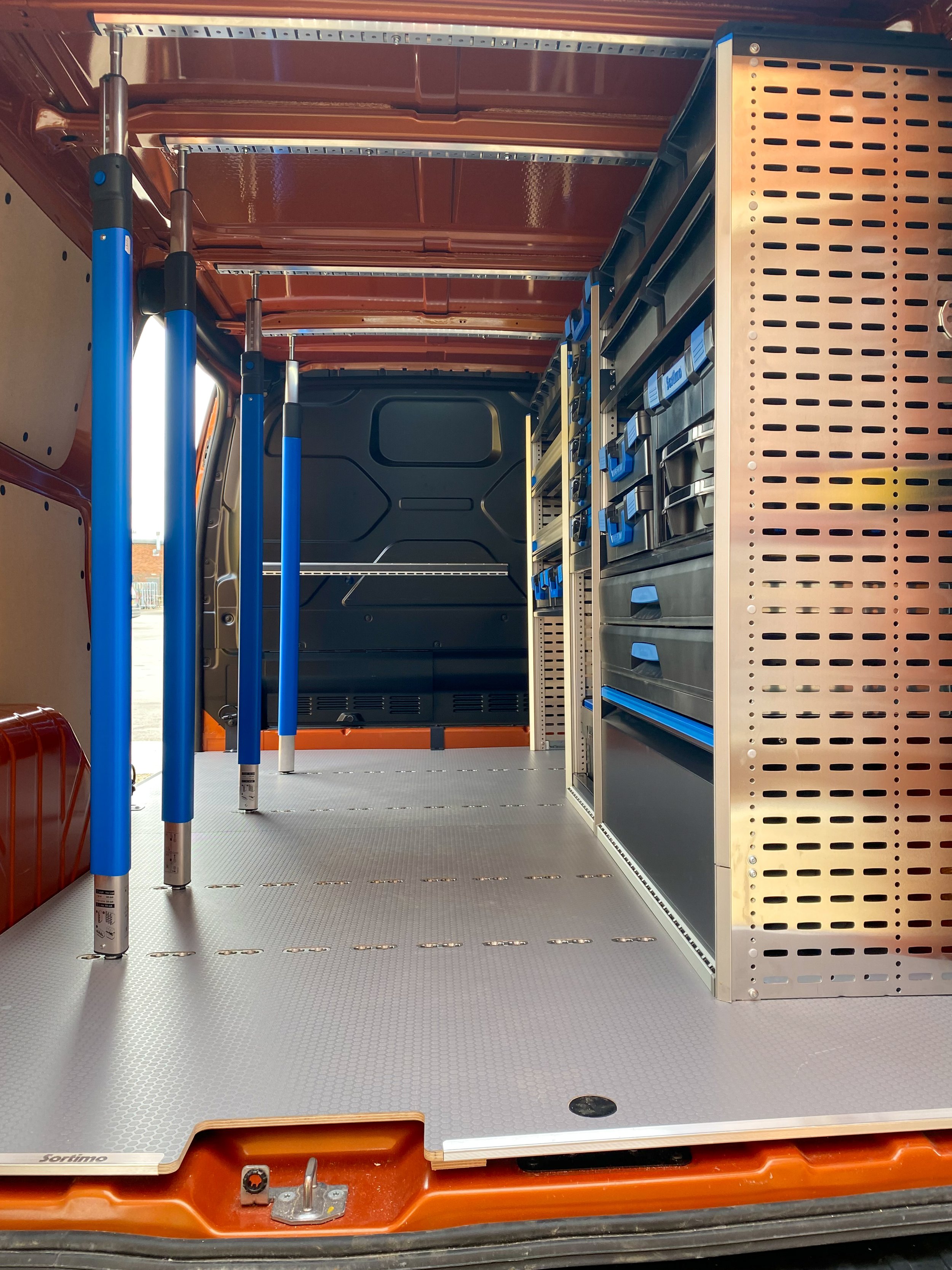 How much does Sortimo van racking cost?
