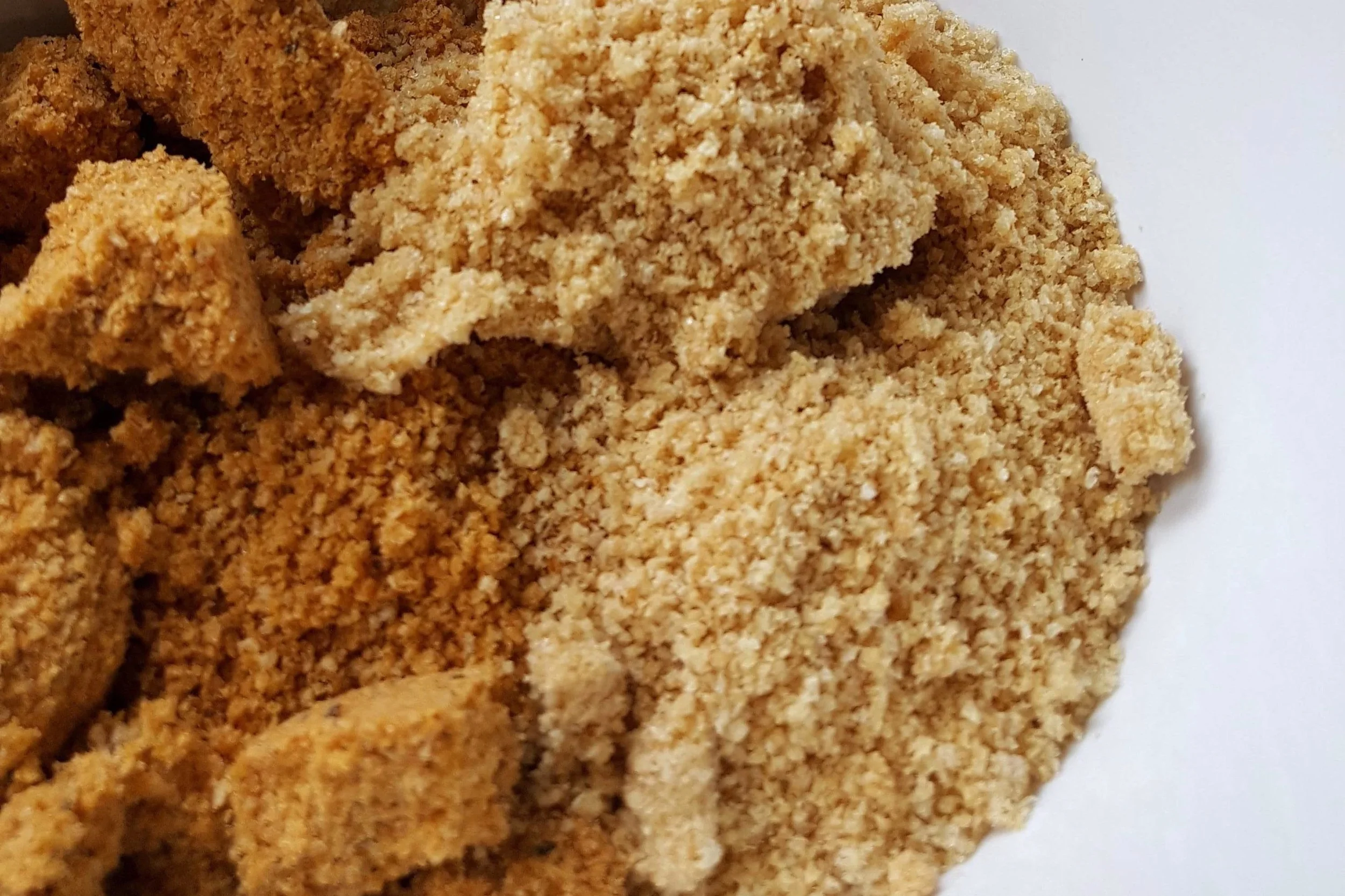 Half Spicy, half original pork rind bread crumbs.