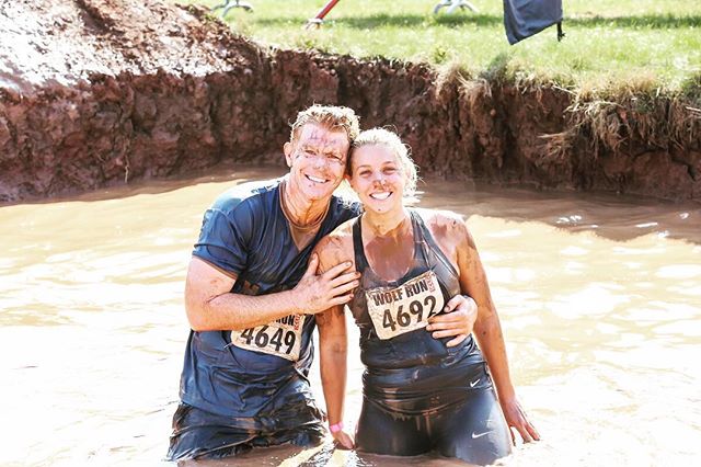 We ran the #wolfrun. We got muddy. 
#muddylove #10k #warwickshire #donrahan #everton #texas🇨🇱#nike