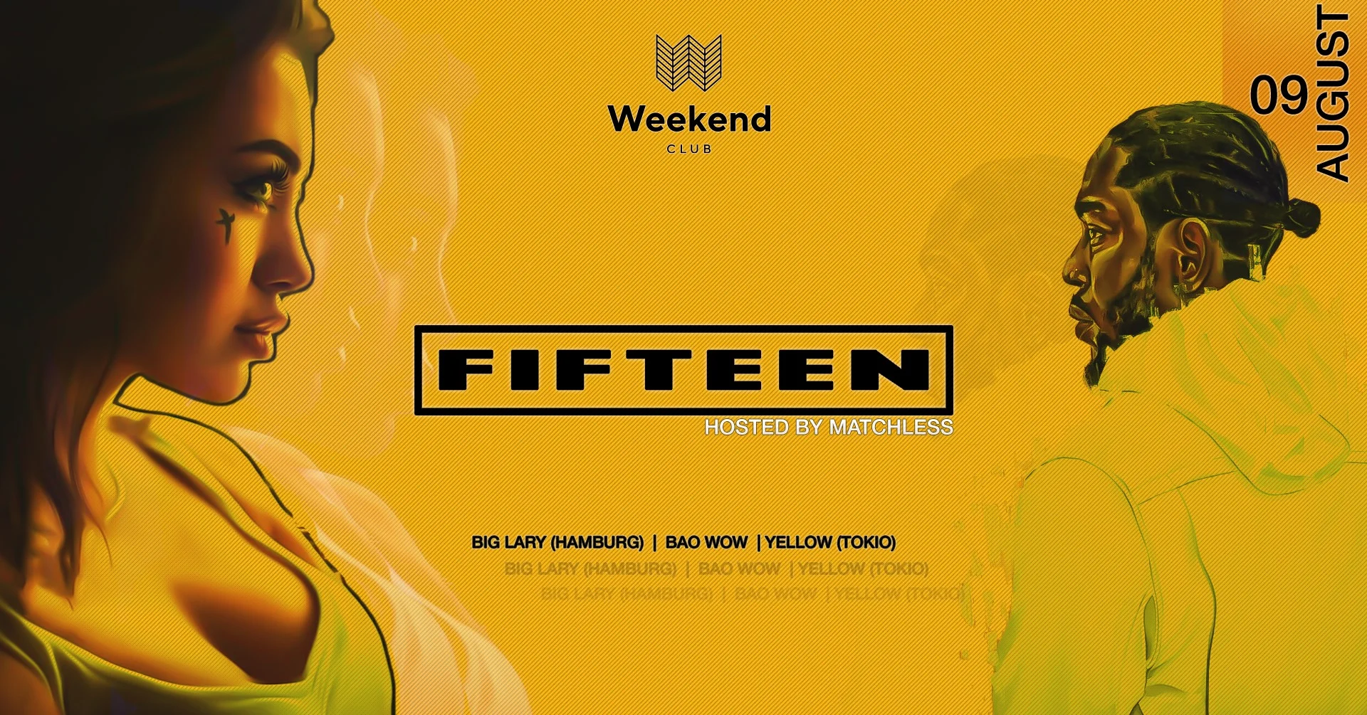 Fifteen hosted by DJ Matchless We want to create a spot for people with open minded visions of music & fashion. An esthetic look is an essential step to treat your body like it deserved. Be curious - be a part. Every Friday finest Hip Hop with best local and international DJs.