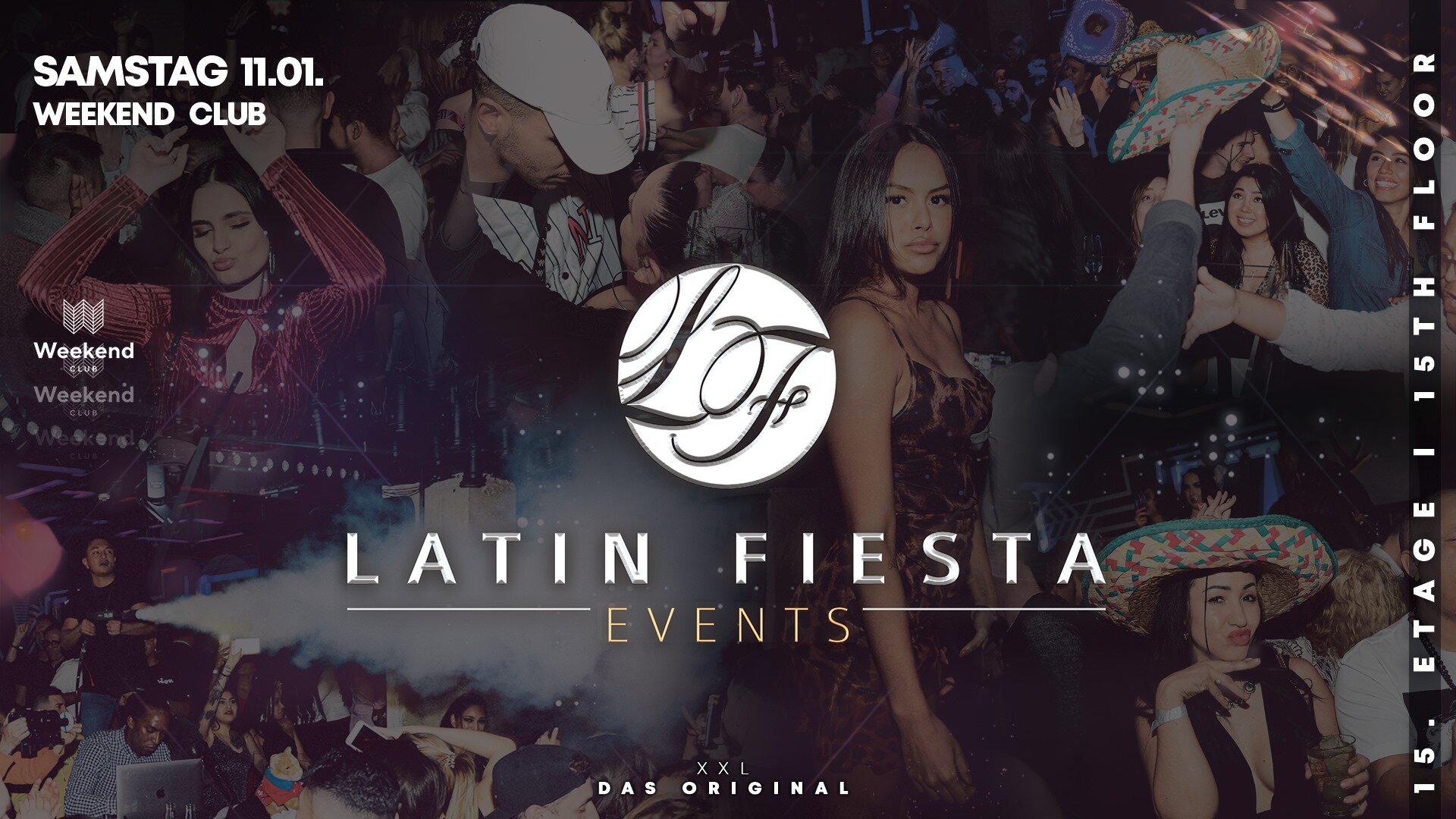 Latin FiestaThe biggest Latin Party in Berlin returns.! Latin Fiesta- El Original shows you hot rhythms, danceable music for EVERYONE and the best view over Berlin! Only with the original you will get guaranteed authentic feeling of a whole continen…