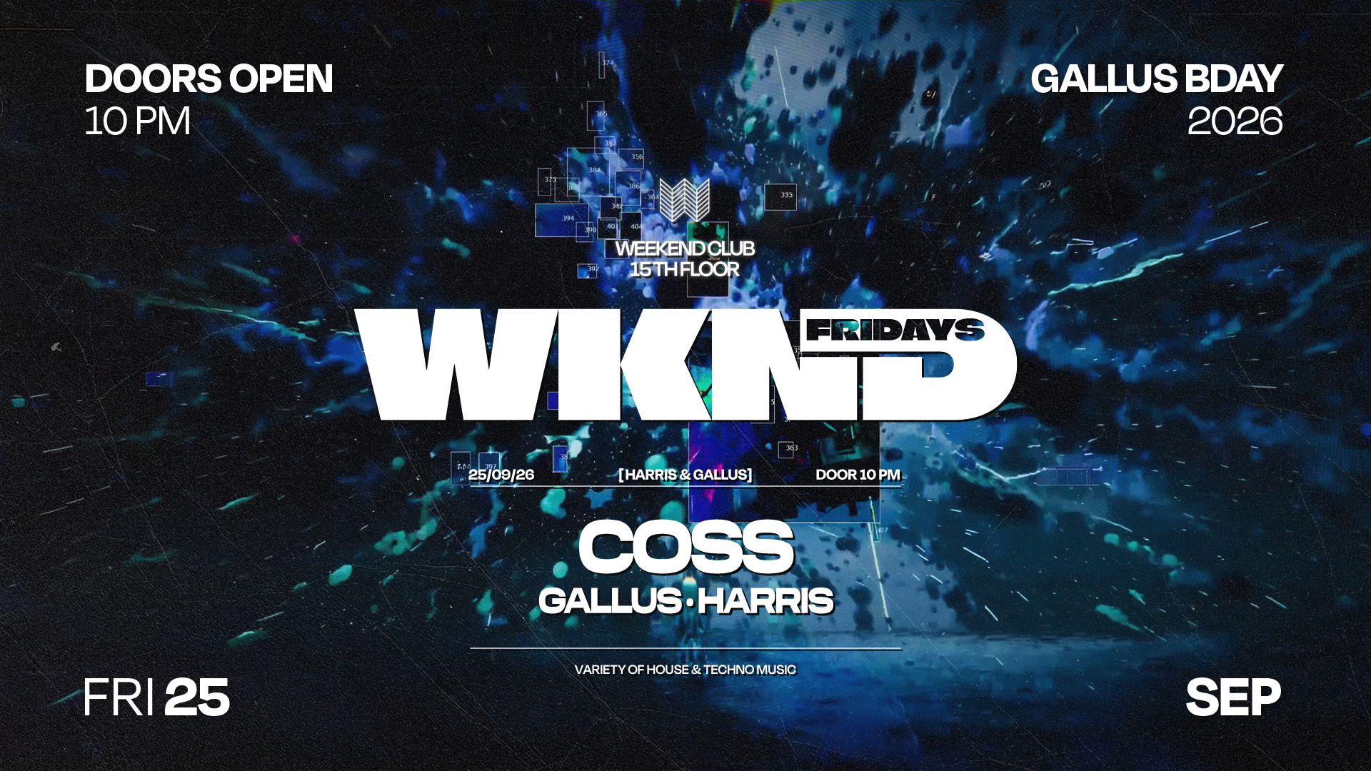 WKND X HARRIS &amp; GALLUS – GALLUS B-DAY