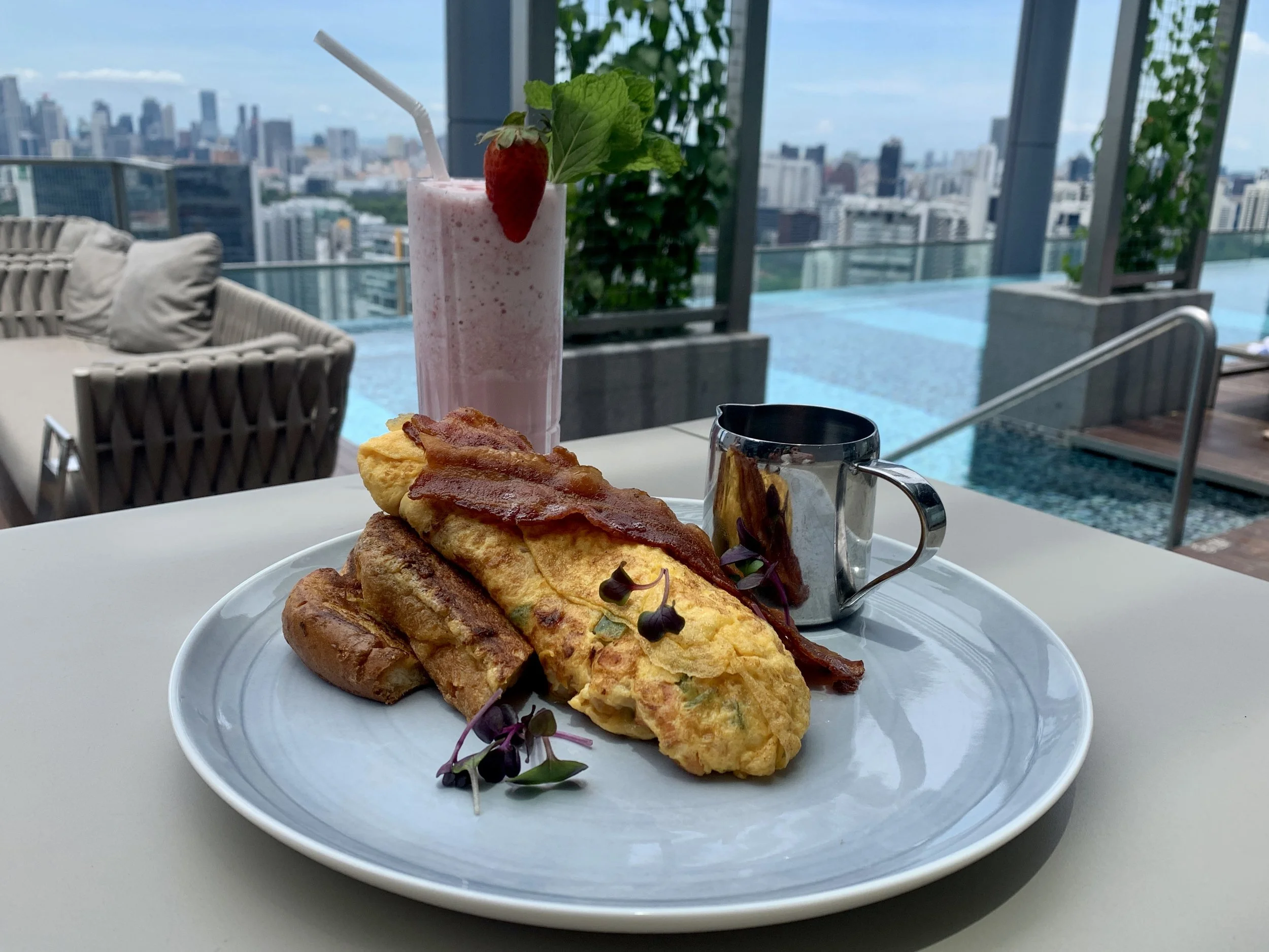 Weekend Brunch with A Sky-High View at Urbana, Courtyard by Marriott Singapore