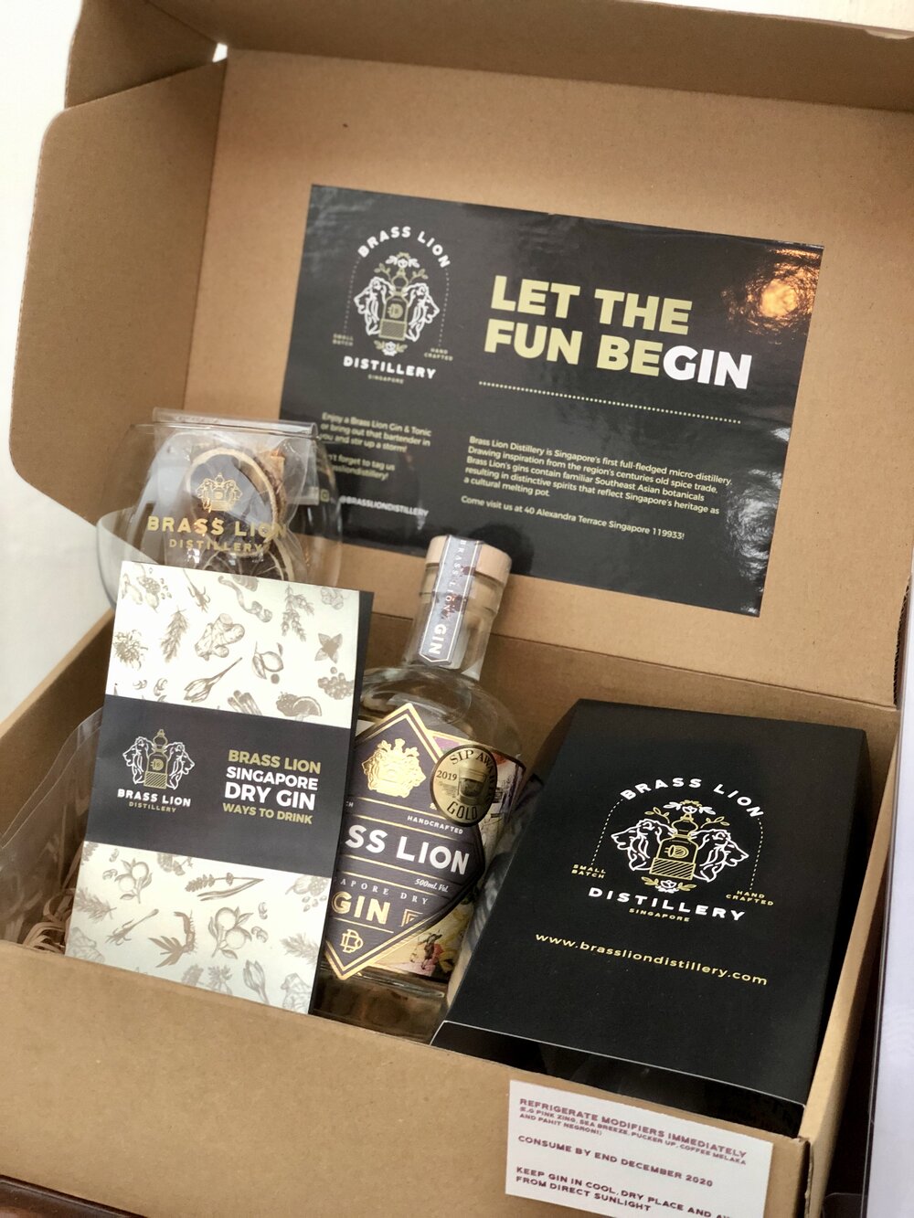 Brass Lion Gin Package