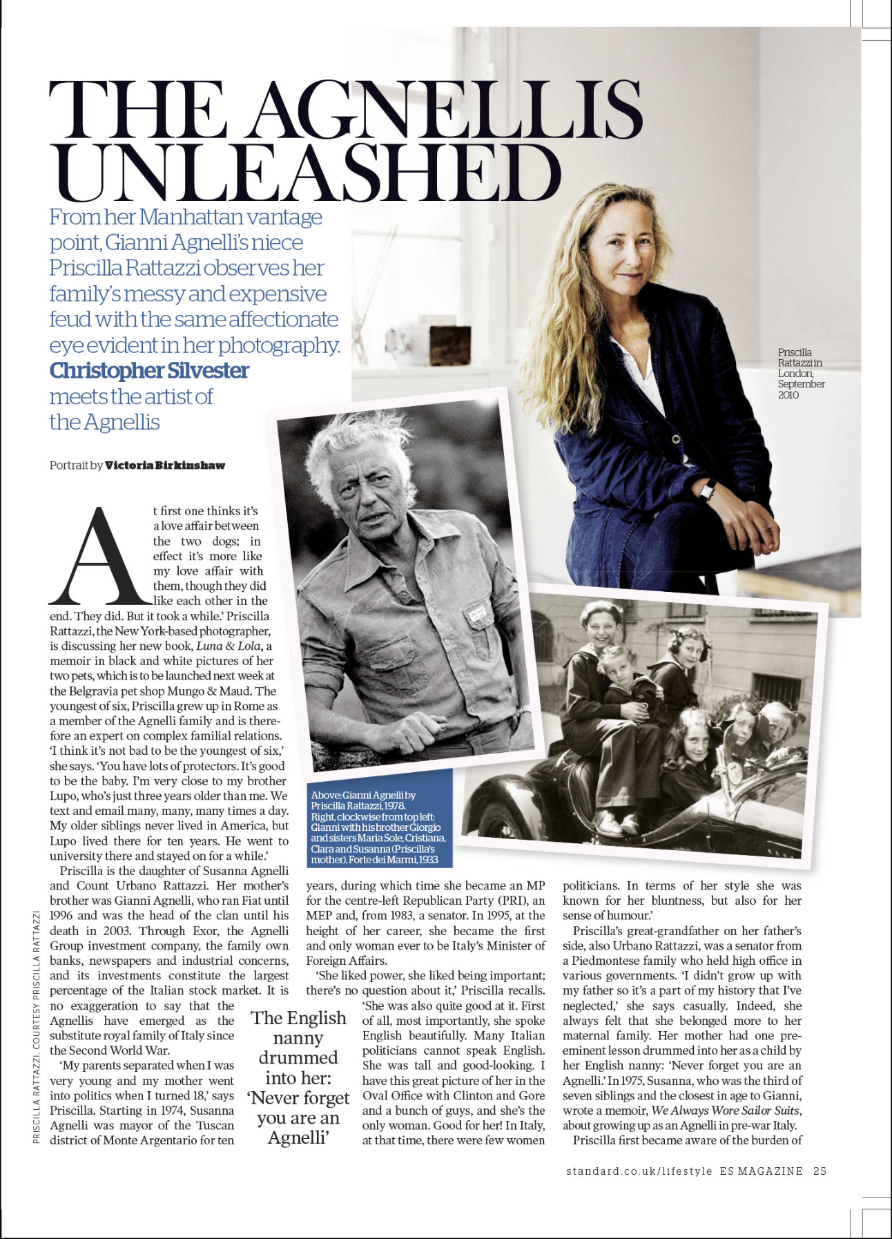 The Agnellis Unleashed  [Profile of Priscilla Rattazzi]