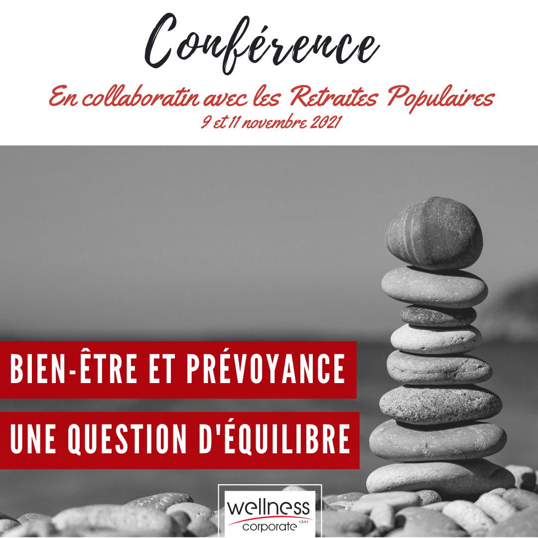 Conférence "Bien-être et prévoyance: une question d'équilibre"