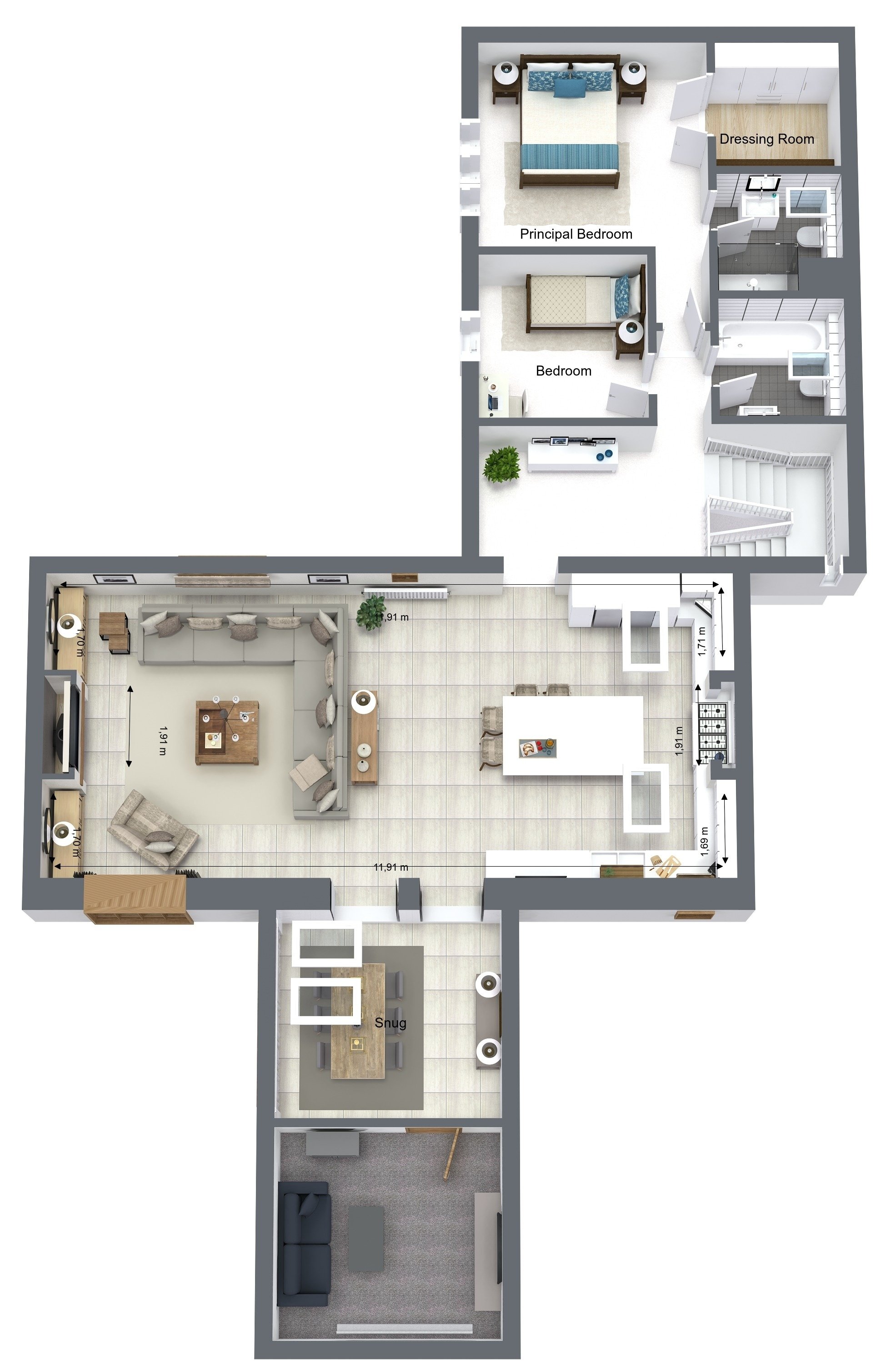 Joe & Eleanor Spencer - Level 1 - 3D Floor Plan.jpg