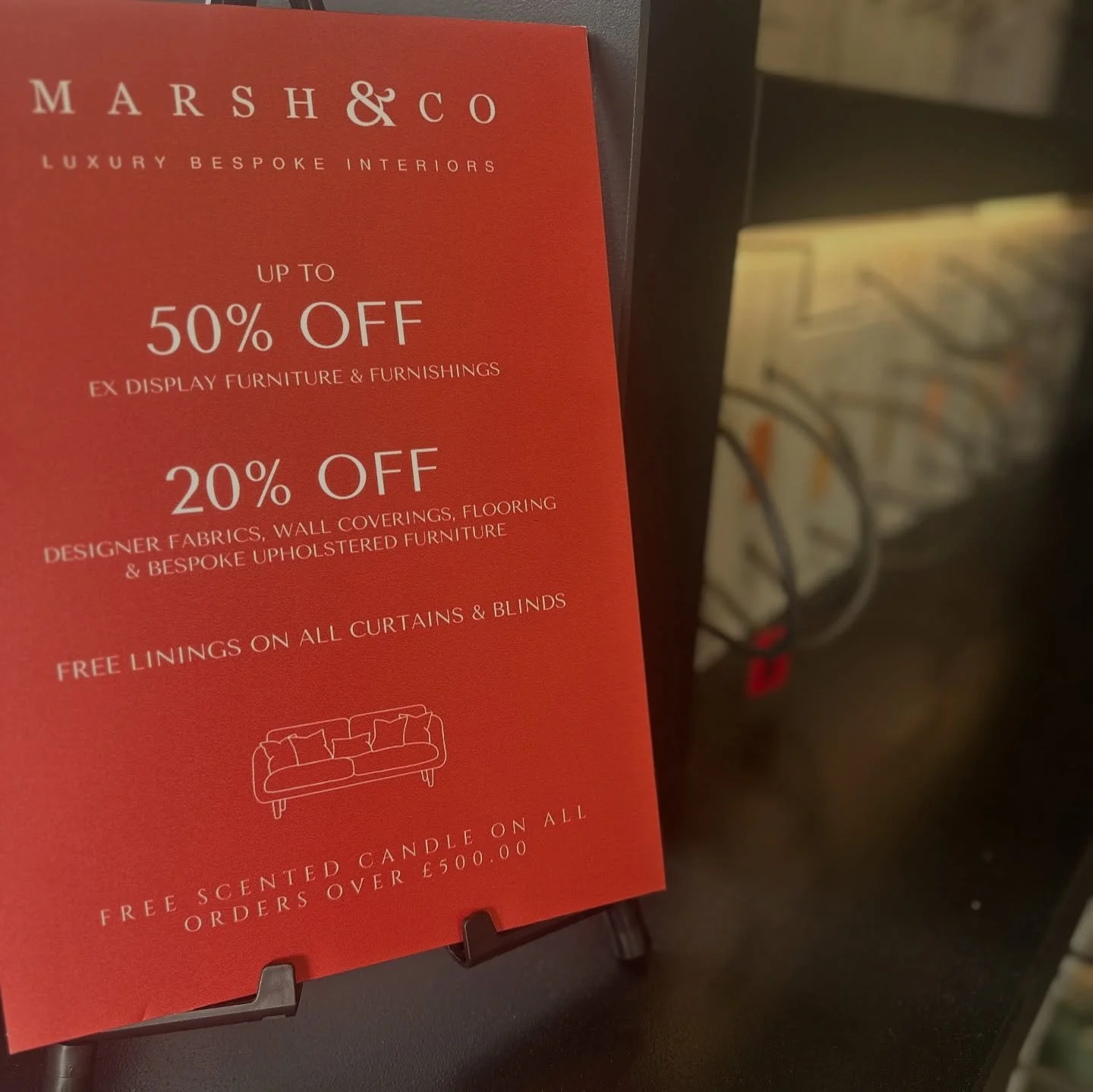 Our showroom is open today with beautiful fabrics, wallpapers, cushions, and ex-display furnishings and furniture &ndash; all at fantastic prices in our Summer Sale!

Pop in to see our design team every Saturday, 10:00 AM - 2:00 PM. No appointment ne