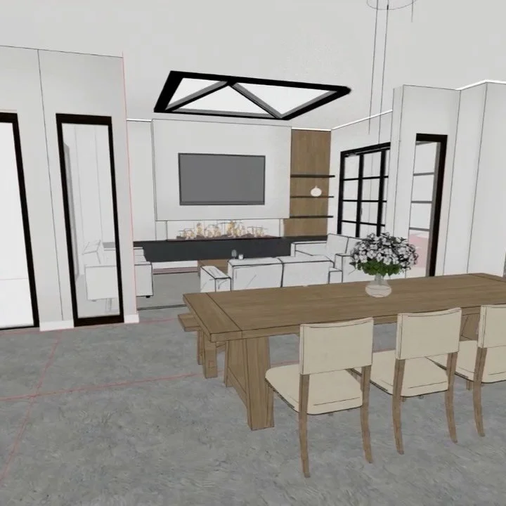 Lots of problem solving in the studio today, developing visuals for this ongoing building project in South Yorkshire. Working with architectural plans to visualise the space. 
#interiordesign
#architecturalinteriordesign 
#3dvisualisation 
#bespokein