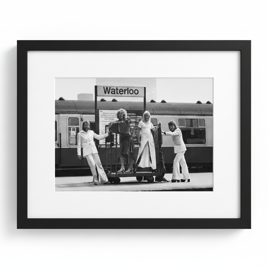Black and White Waterloo Framed Print