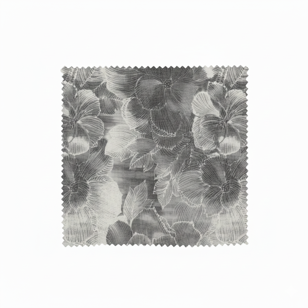Two Tones Floral Fabric