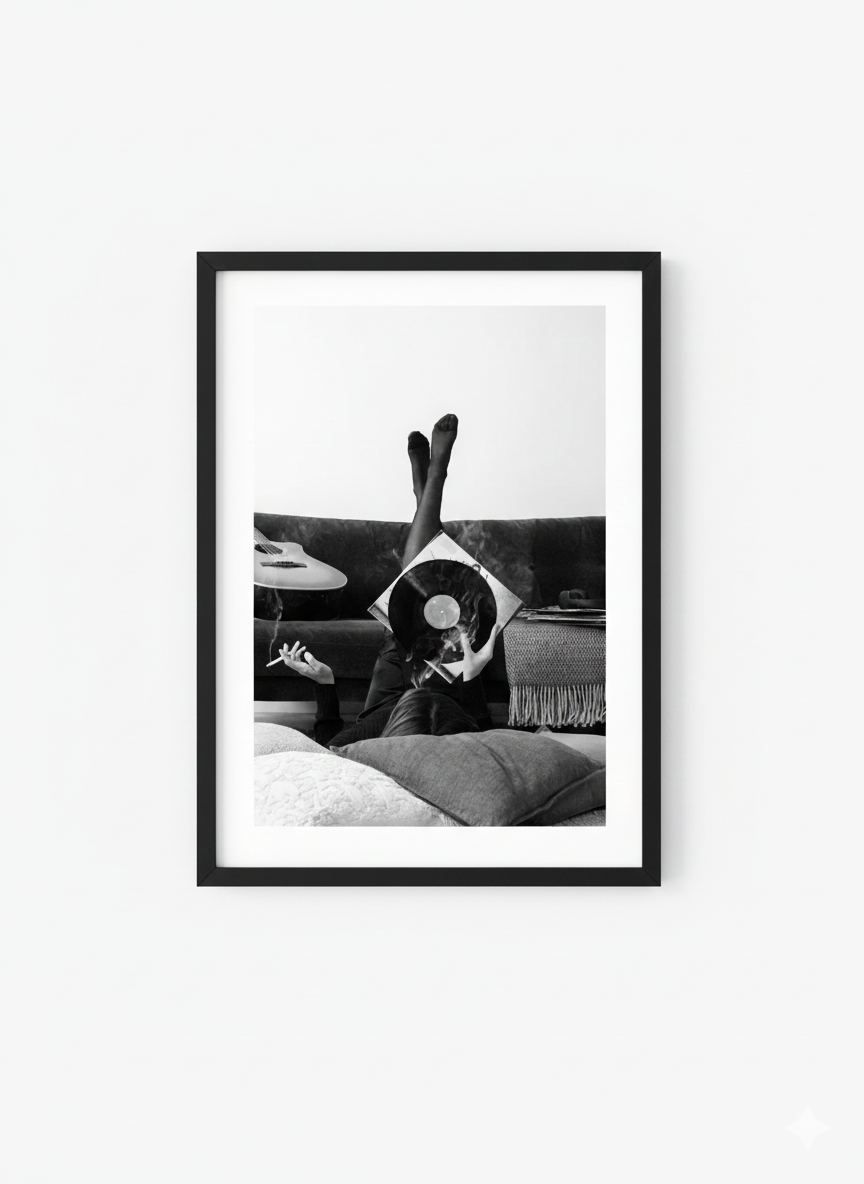 Vinyl Photography Framed Print