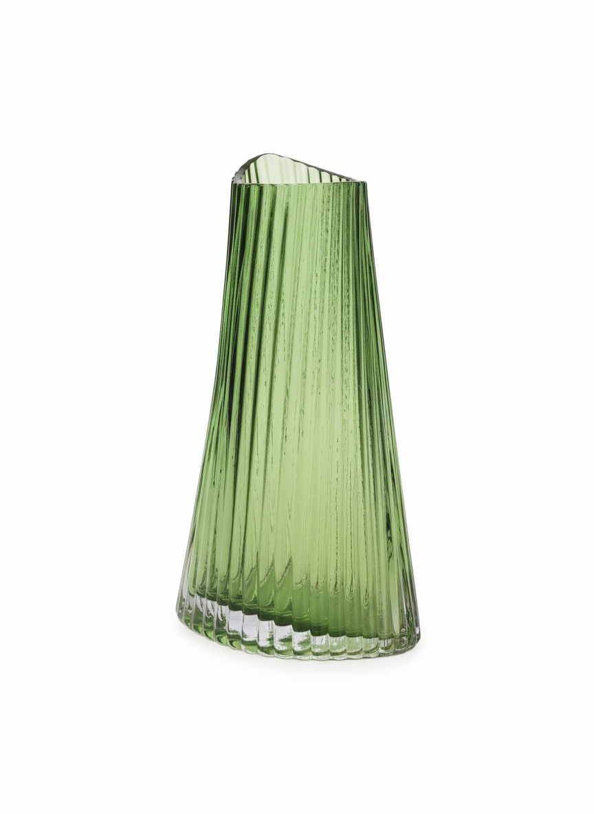 Glass Green Vase