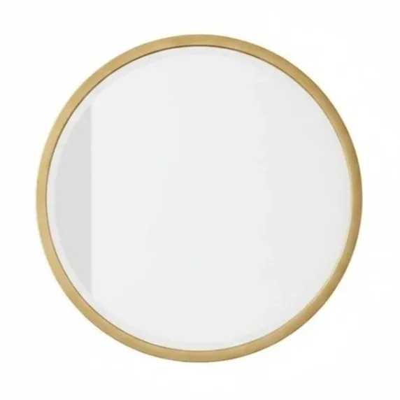 Small Round Gold Frame Mirror