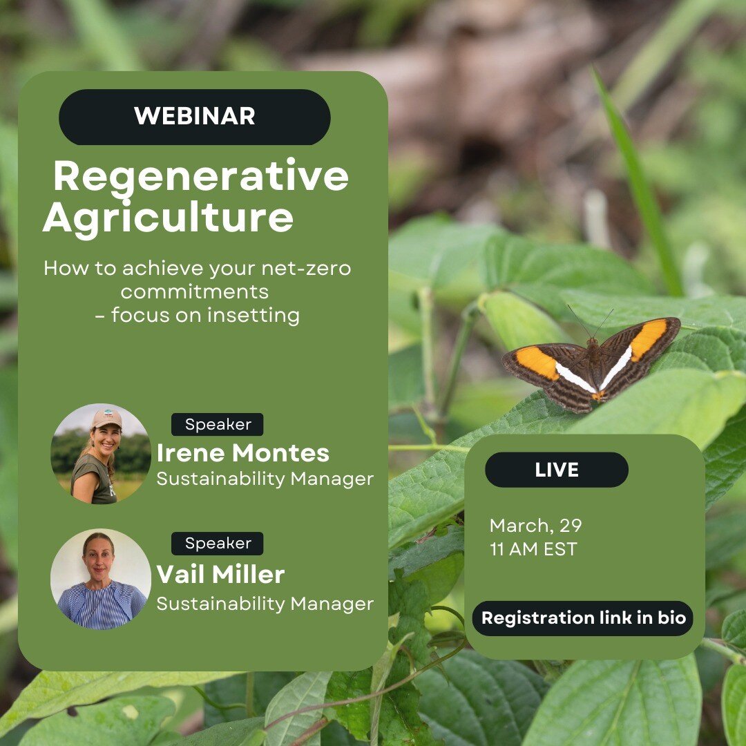 🌱 REGISTER NOW...
...for our fourth 12Tree Technical Services Team webinar, coming on March 29th at 11 am EST. We'll be discussing how to achieve your net-zero commitments &ndash; focus on insetting.

Whether you're involved in agriculture or simply