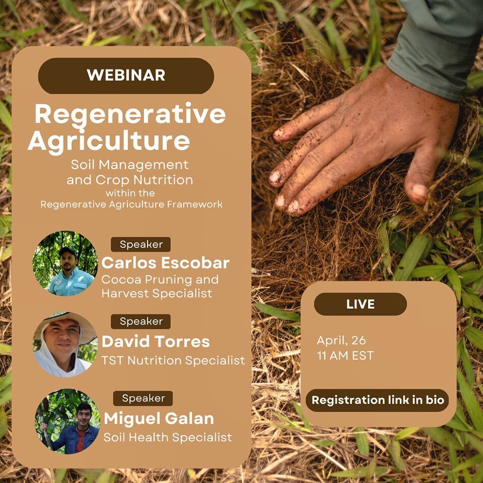 🌱 Healthy soil is the foundation for productive and sustainable agriculture.

The next 12Tree Technical Services Team webinar will be addressing the topic &quot;Soil Management and Crop Nutrition within the Regenerative Agriculture Framework&quot;. 