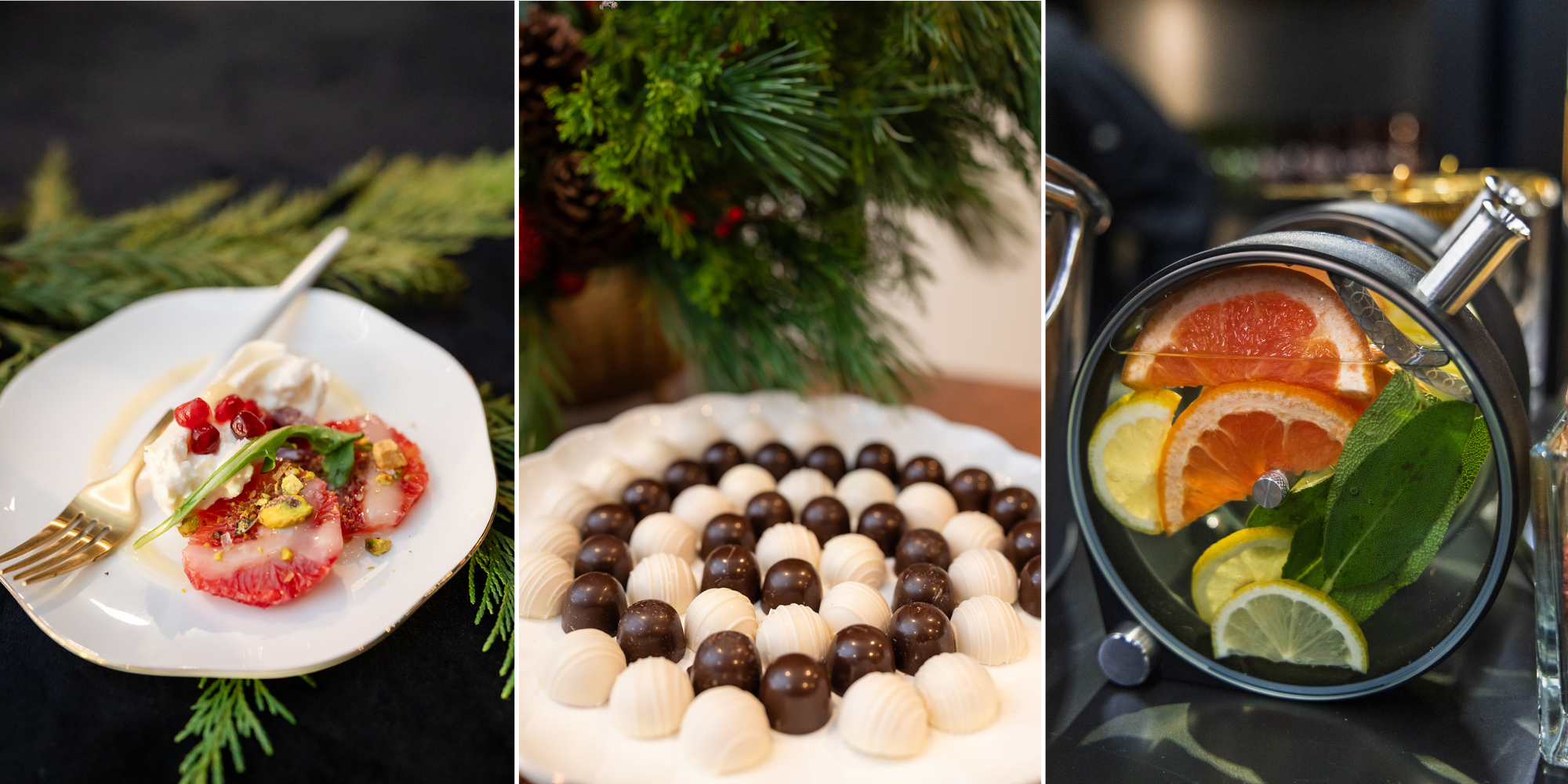 plating, luxury catering in Park City, Kimball Terrace holiday party