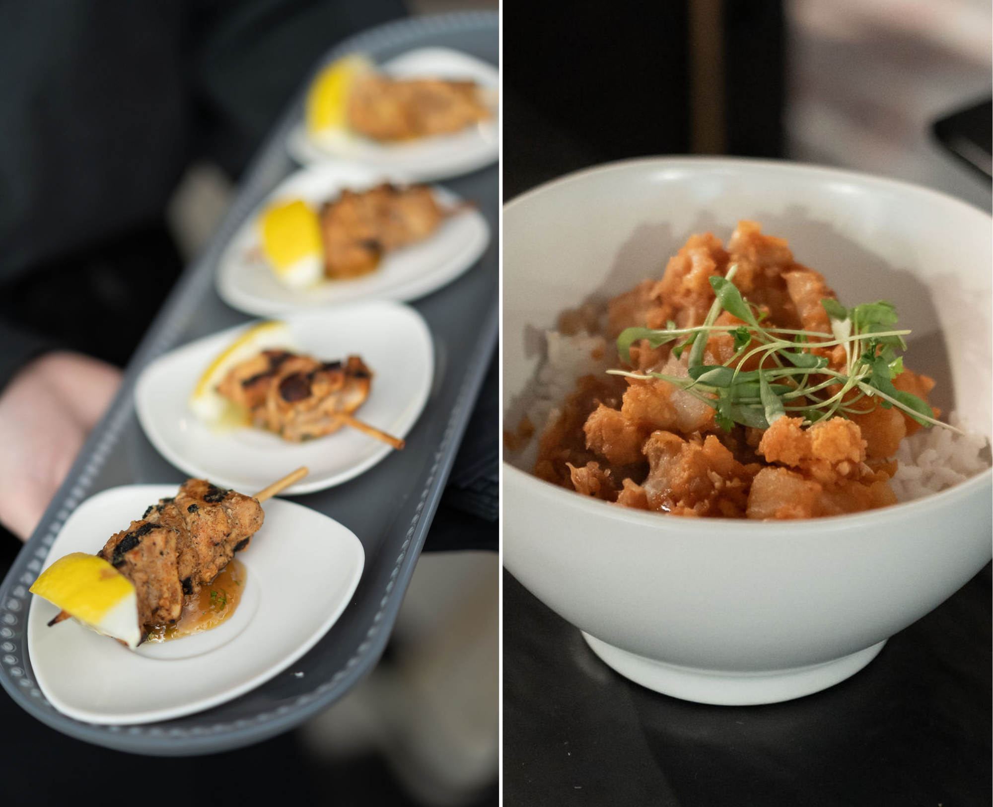 Indian wedding food, kebabs, aloo, chicken, Utah upscale high-end catering