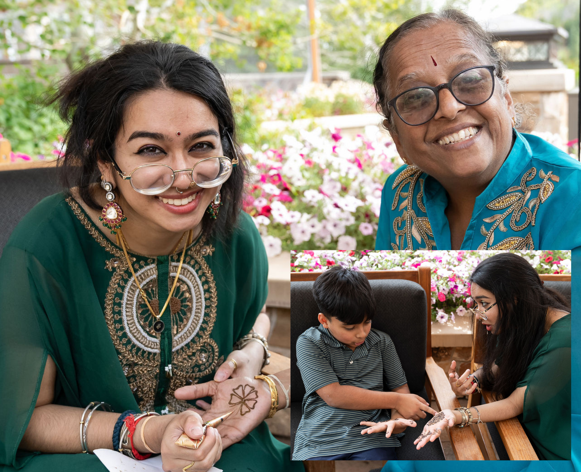 henna artist at Park City destination wedding