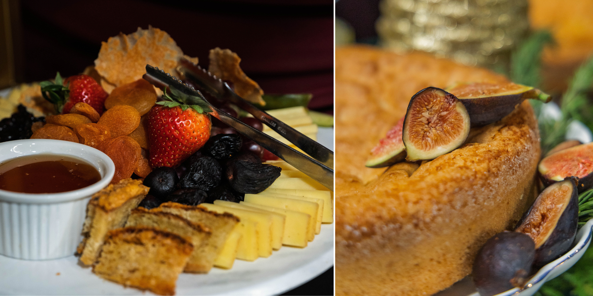 figs, strawberries, charcuterie, grazing board