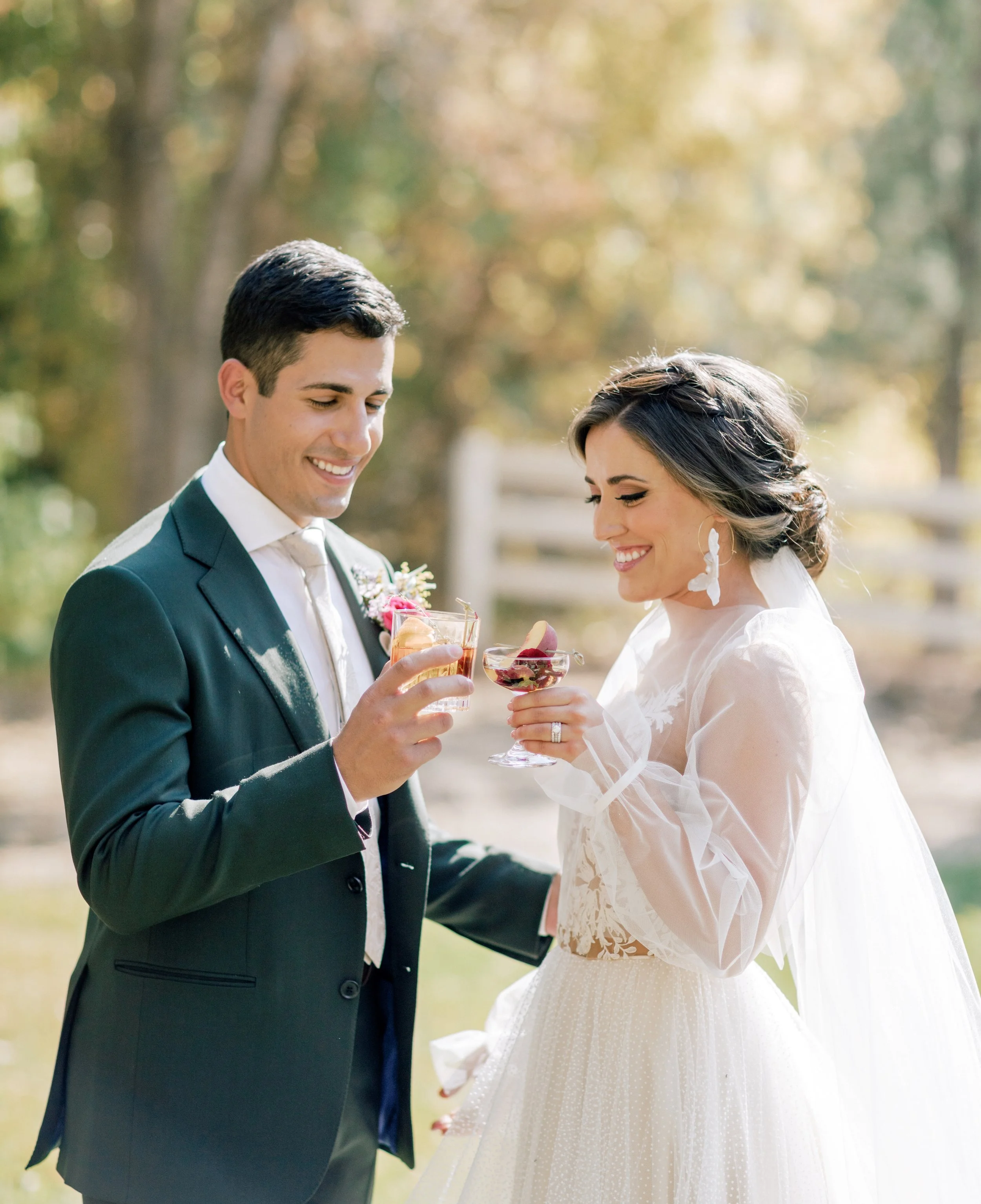 couple, toast, utah wedding, alcohol at wedding, serving alcohol in Utah, bride and groom, toast, making a toast, champagne, bridal toast