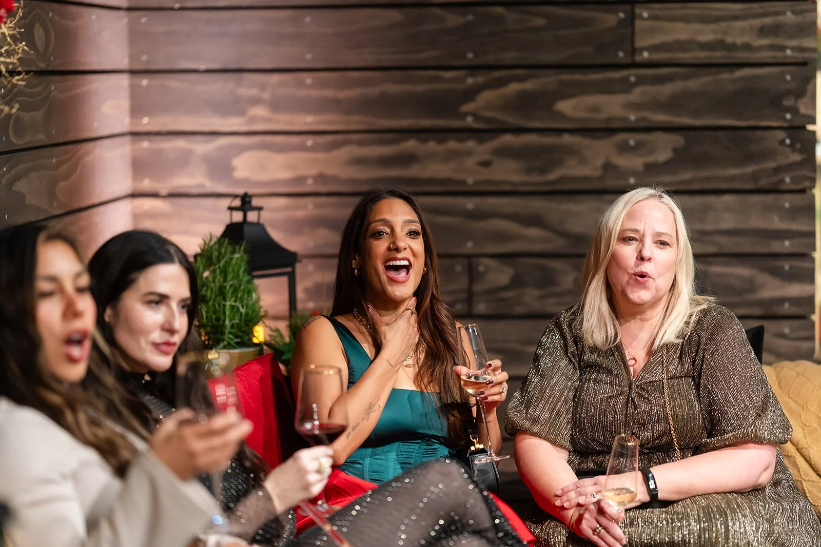 women laughing at Kimball Terrace