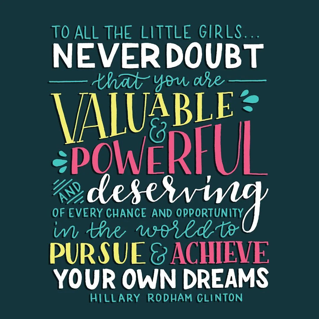 To all the little girls...
