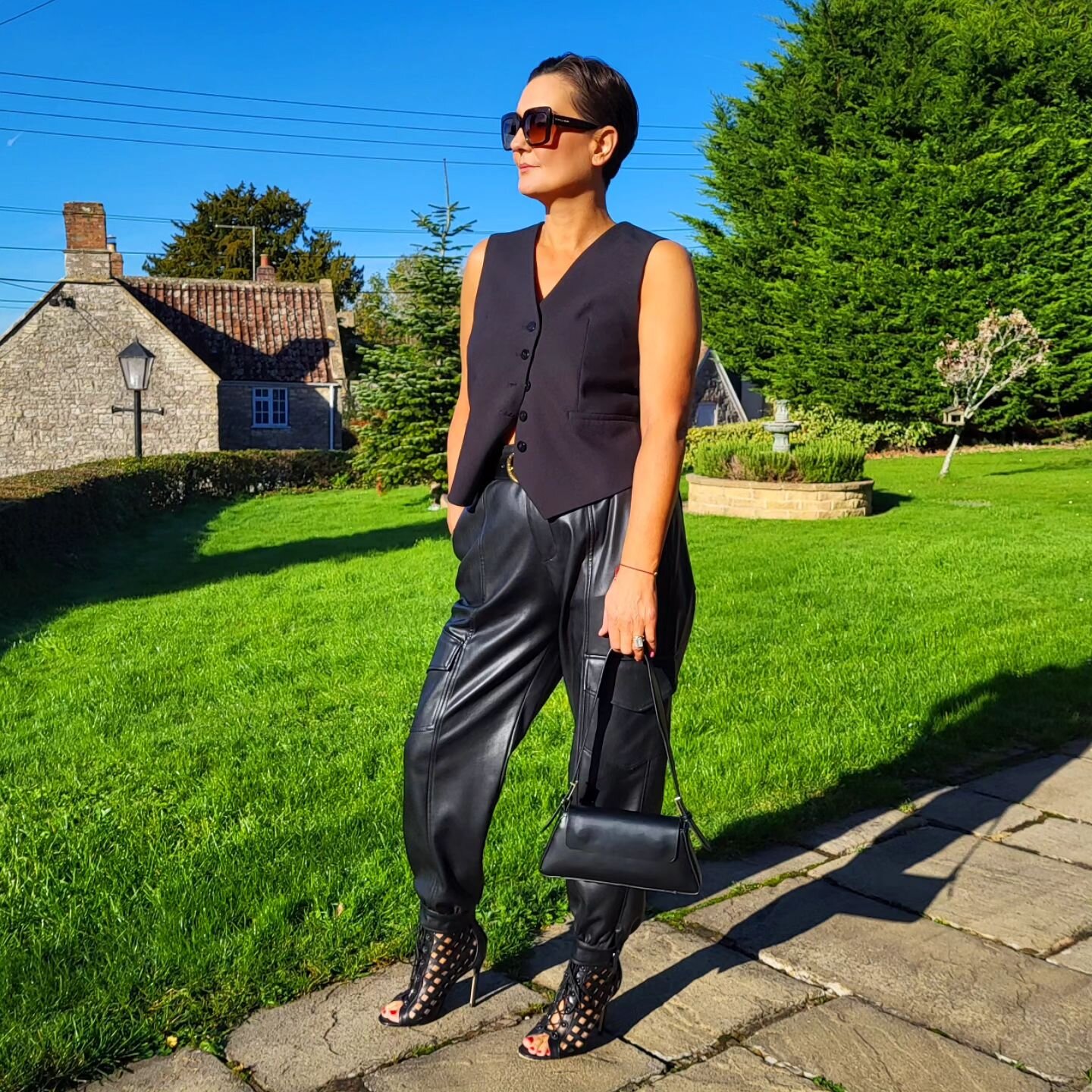 I've been searching for the perfect waistcoat for a while &amp; finally found this one in @zara in their new bath store @southgate_bath . This will be worn on repeat.
What I wore for a fun day out with my beautiful niece @georgia__holbrook 
Leather c