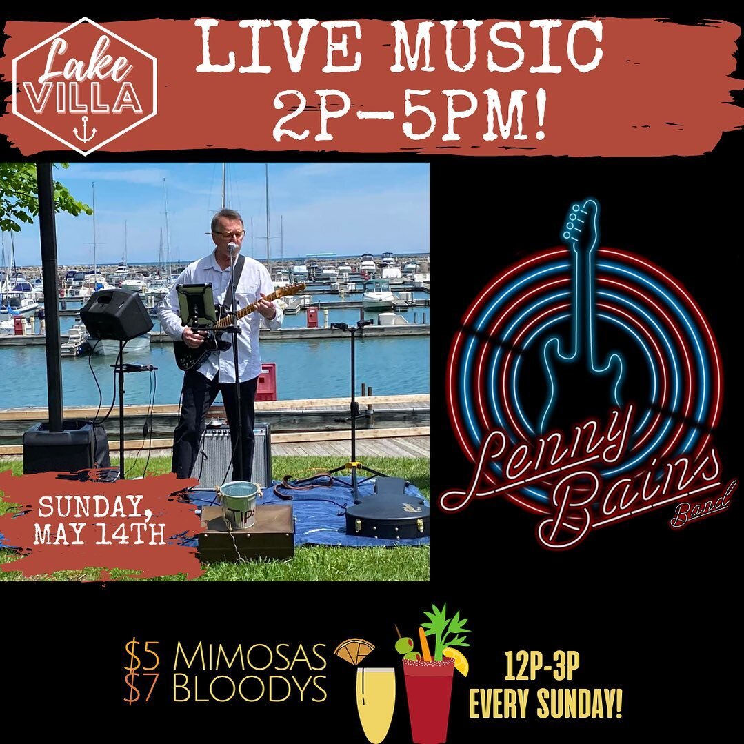 Happy Mothers Day to all you wonderful Moms out there!!! Come enjoy a Mother&rsquo;s Day Mimosa or Bloody Mary and some Live Music this afternoon from Lenny Bains!! 
Taproom is OPEN from 12-8!