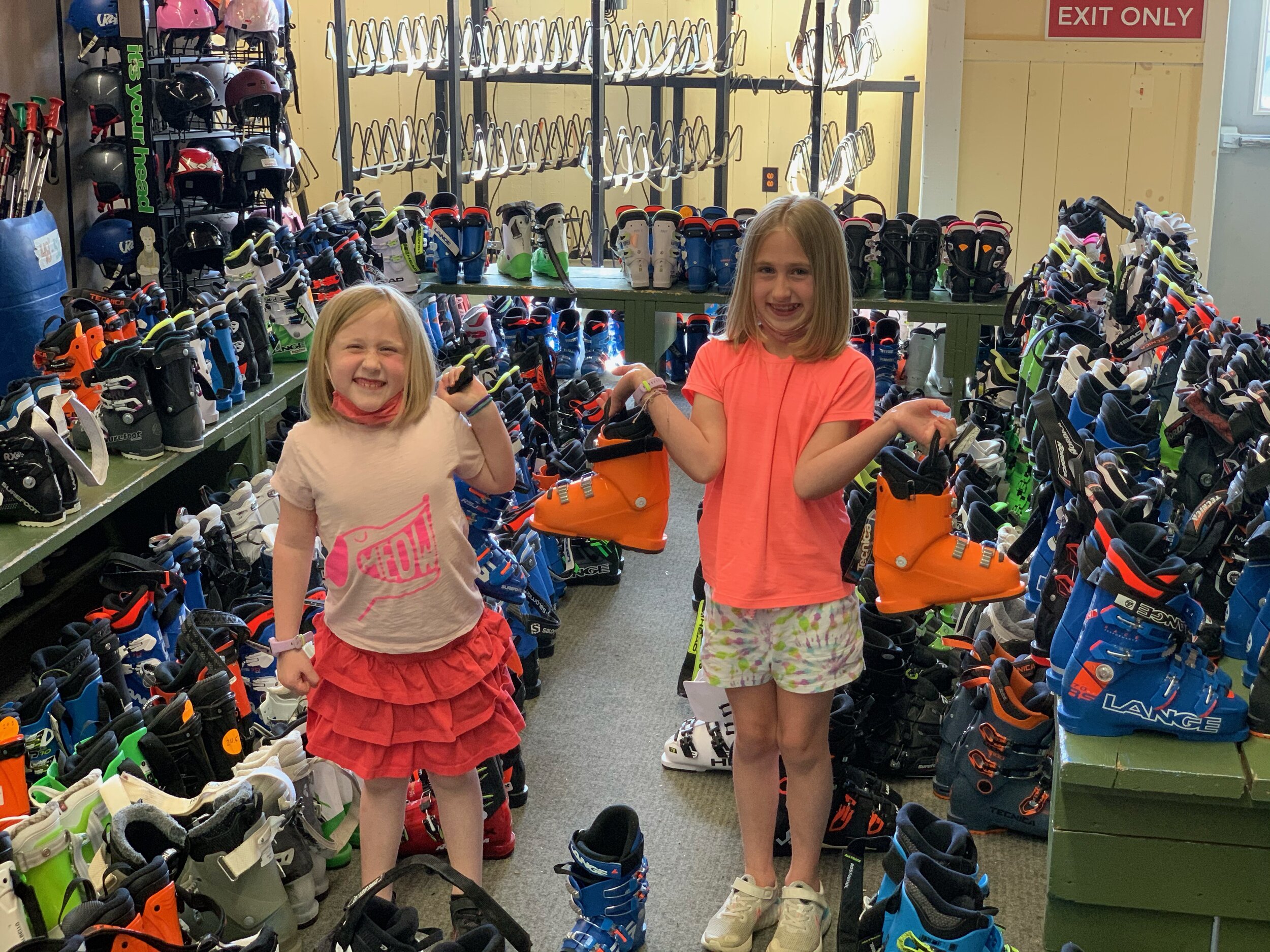 502 youth Surefoot ski boots arrive at Whaleback Mountain