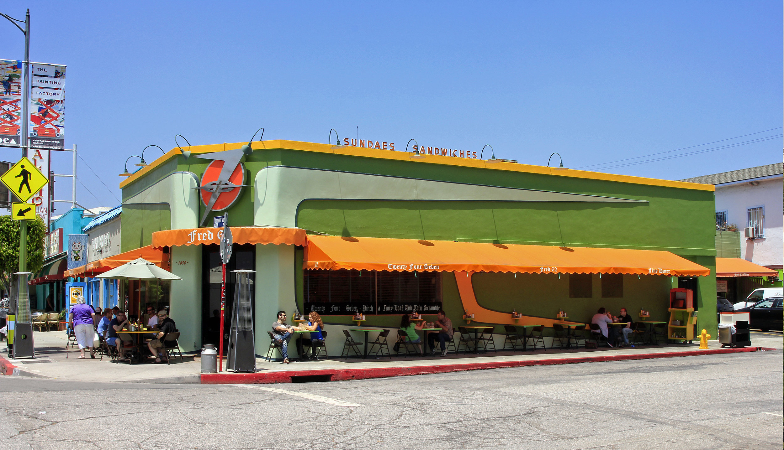 Fred 62 restaurant in on Vermont Avenue in the village of Los Feliz serves up comfort food with a retro flair. Learn more about places to eat, shop, and hang out in the village of Los Feliz...