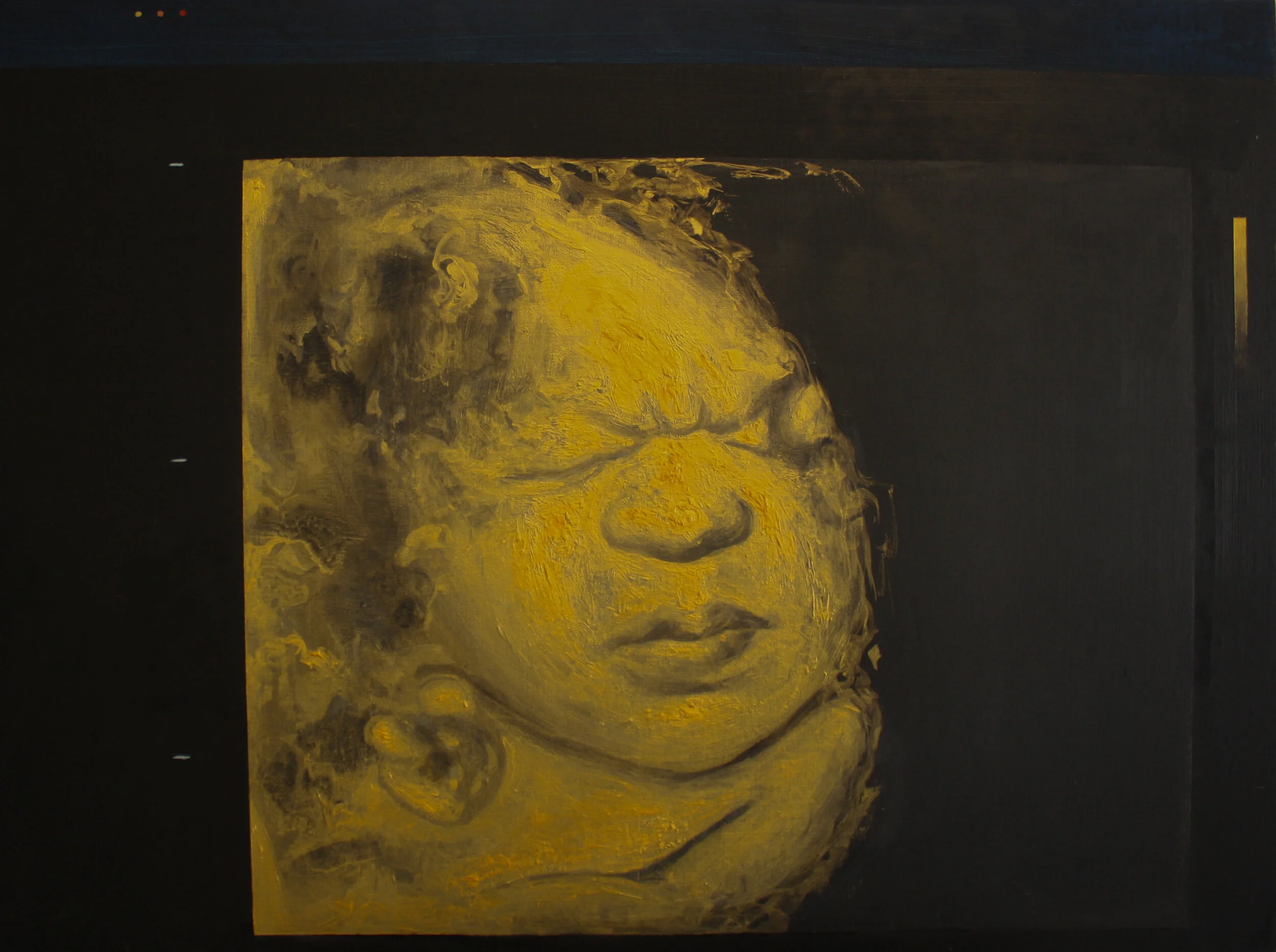 Golden Fetus - 60x80cm - oil on panel.jpg