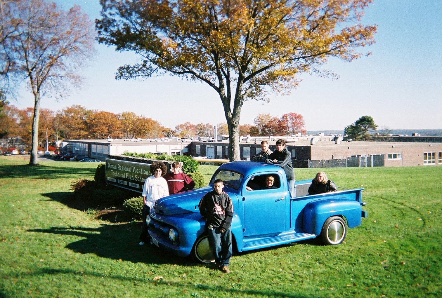 Diman Blue Truck with Students.jpg
