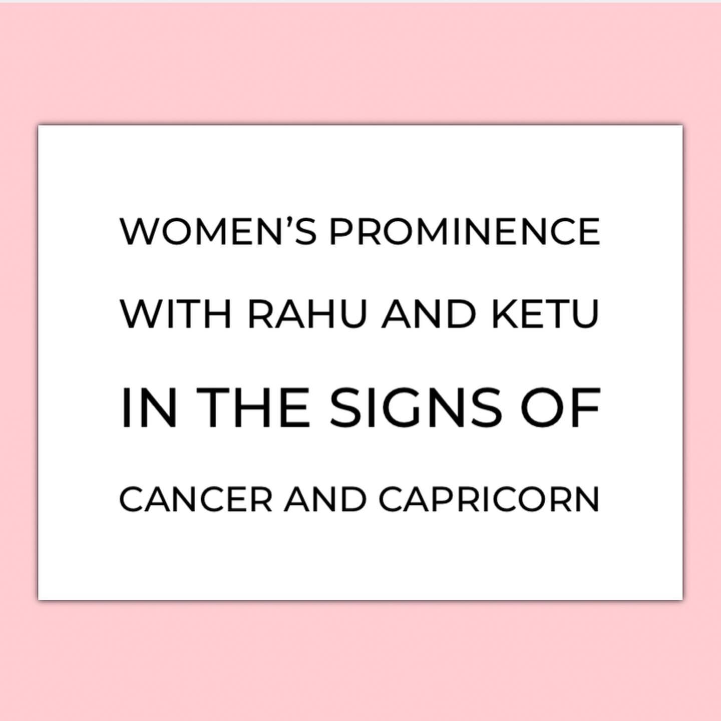Where my ladies at?💁🏻&zwj;♀️💅🏽

When I discovered that the sign of cancer (particularly the Nakshatra of pushya) is highly relevant during women&rsquo;s related issues - I wasn&rsquo;t surprised in the slightest!

The sign of cancer is highly fem