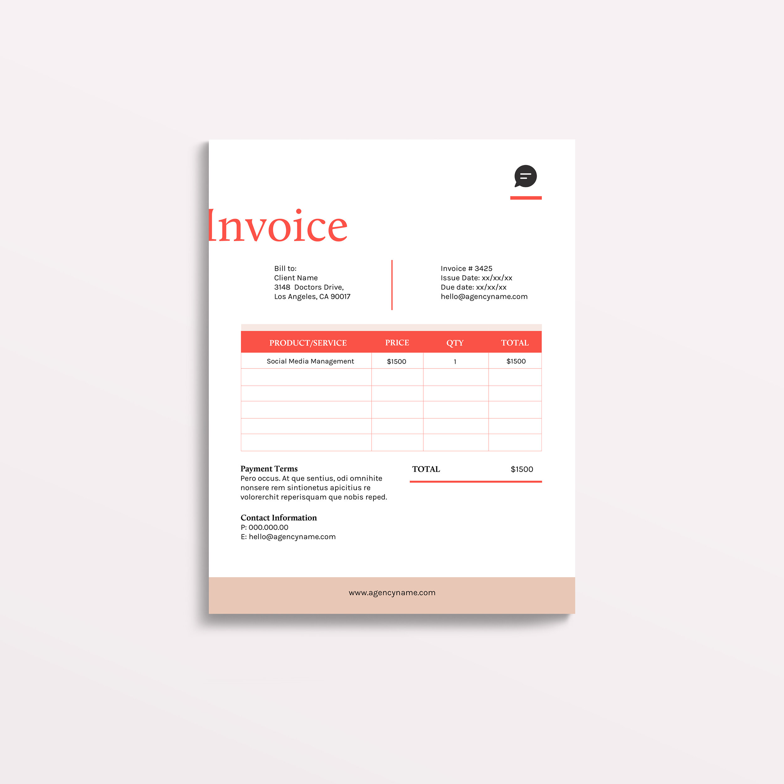 Invoice Template The Social Media Ceo