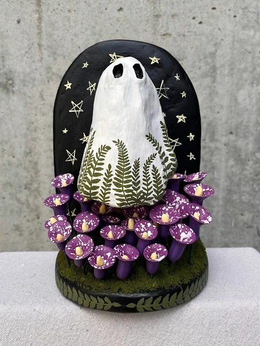 "Ghost of the Garden" Paper Mache Sculpture