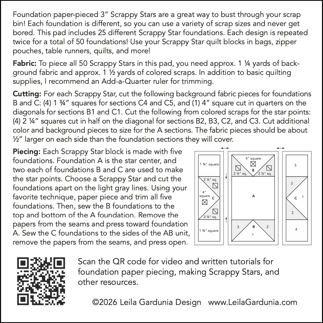 3 inch inner Scrappy Triangle pad.png