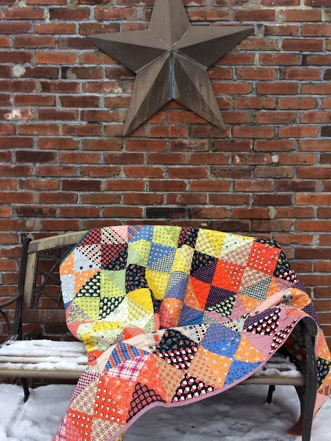Quarter Square Triangle Quilt