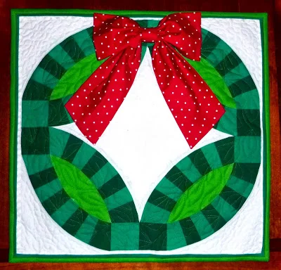 Double Wedding Ring Christmas Wreath