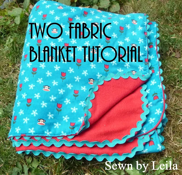 Easy-Peasy Two Fabric Blanket Tutorial