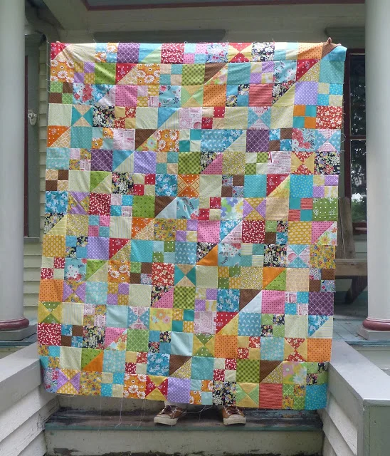 7 - That Quirky Scrap Quilt Done!