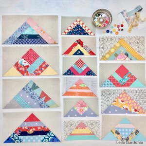 Scrappy Leaves PDF | 6 Paper Pieced Quilt Block Pattern | Leila Gardunia  Quilt Patterns