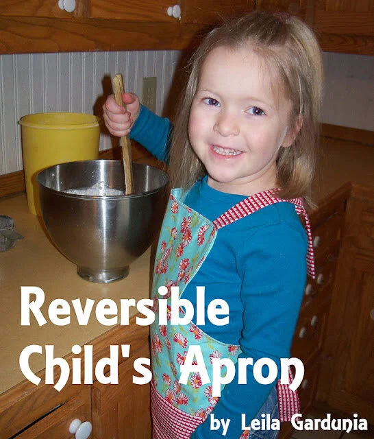 Easy Child's Reversible Apron Tutorial