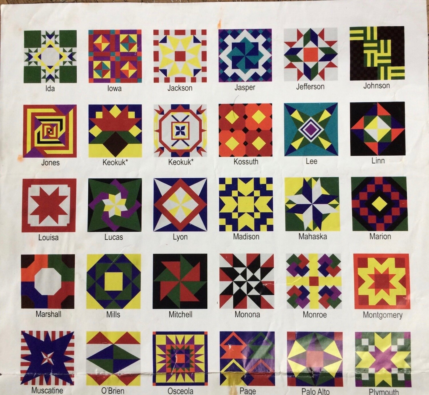 Iowa State Fair Quilt Tiles