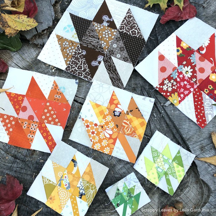 PDF | Scrappy Stars | 6" Foundation Paper Pieced Quilt Block Pattern ...