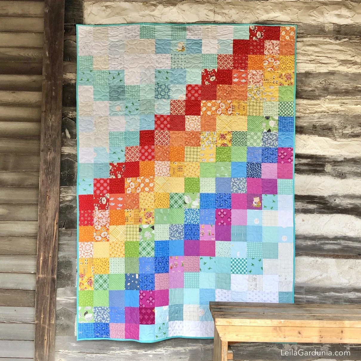 PDF | Scrap Happy Rainbow Quilt Pattern
